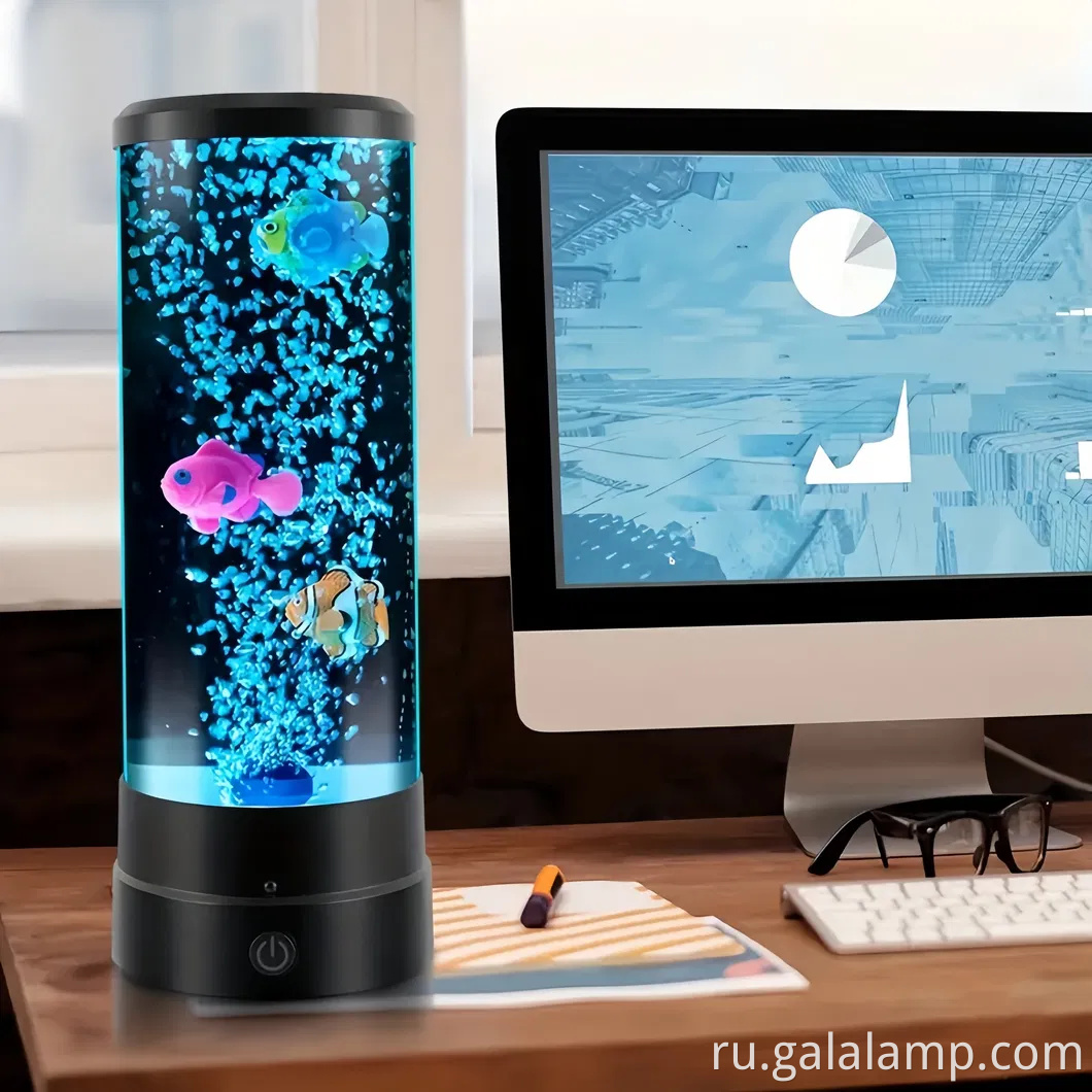 Creative USB Plug Bubble Fish Jellyfish Night Light подарок